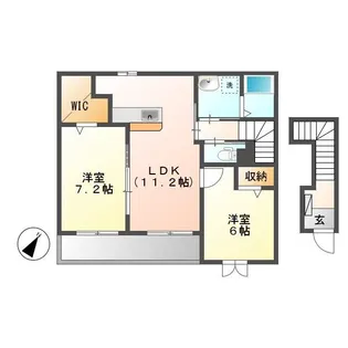 ユレナ24【2階】の間取り