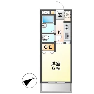 エスポワール【102号室】の間取り