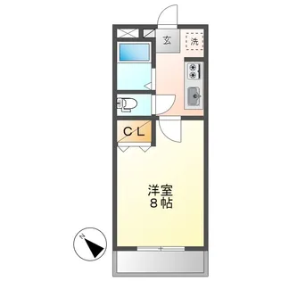 マーキュリーⅢ【101号室】の間取り