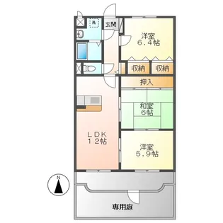ユーミーオアゾ【1階】の間取り