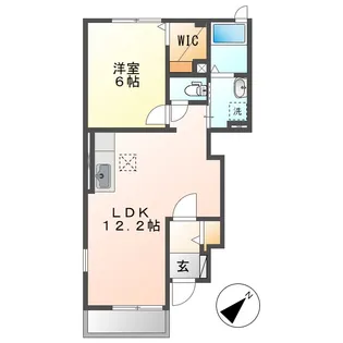 フェリシダ矢蔵Ⅲ【1階】の間取り