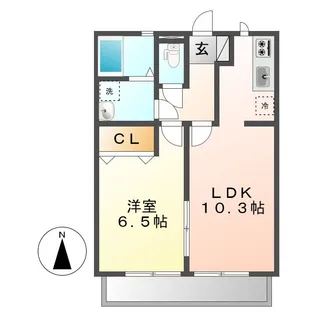 ブルーベリーB【2階】の間取り
