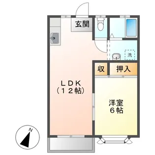 コンフォート・アキ【2階】の間取り