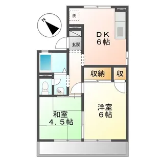 セジュール松原【1階】の間取り