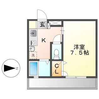 ガーディニアシティ・セントラル【306号室】の間取り