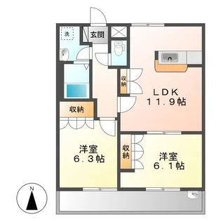 アルファ【1階】の間取り