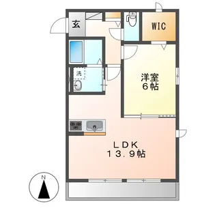 ウィステリアⅡ【2階】の間取り