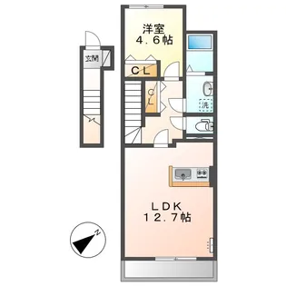 アピラⅡ【2階】の間取り