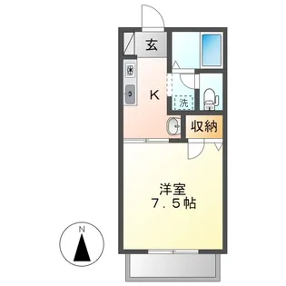 コロニーK C【2階】の間取り