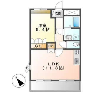 プロスペリティー【2階】の間取り