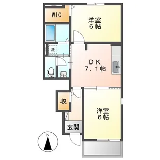 ディリジェントⅡA【1階】の間取り