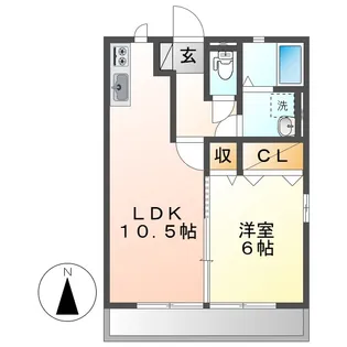 オランジュ C棟【2階】の間取り