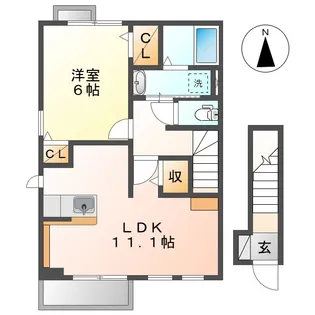 ベル・アンジュⅠ【2階】の間取り