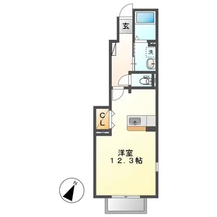 プルミエール【101号室】の間取り
