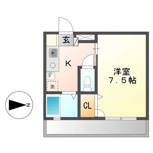 ガーディニアシティ・セントラル【2階】の間取り