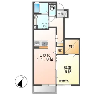 ボヌール【1階】の間取り