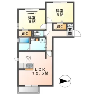 VINCULNM(ウィンクルム)B【1階】の間取り