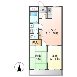 ルミエール【2階】の間取り