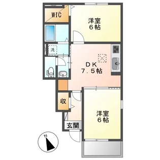 アヴァンティⅤ・B【1階】の間取り