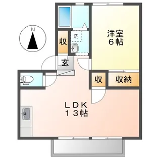 メゾンセンチュリーA【203号室】の間取り