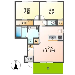 セント レイ【1階】の間取り