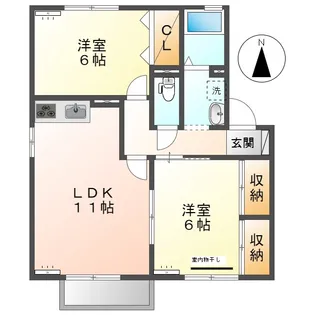 セジュール21 A棟【2階】の間取り