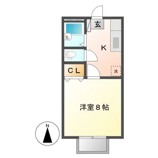 サンパティーク柚木B【103号室】の間取り
