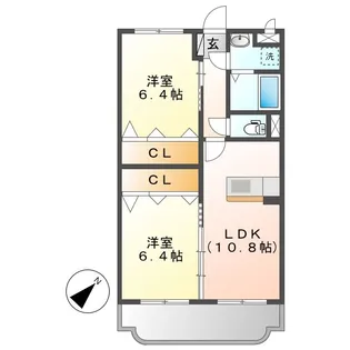 コンフォートⅠ【2階】の間取り