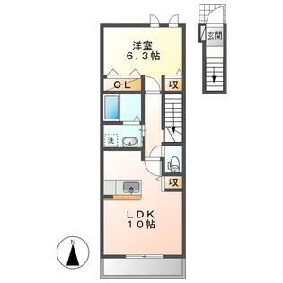 グレイス【2階】の間取り