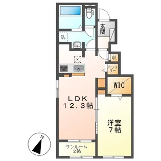 ノヴァⅡ【1階】の間取り