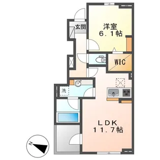 ヴィラ・ジュラクB【1階】の間取り