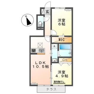 サンハートピア (八王寺町)【103号室】の間取り