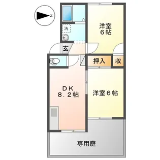 ロイヤルコーポ【1階】の間取り