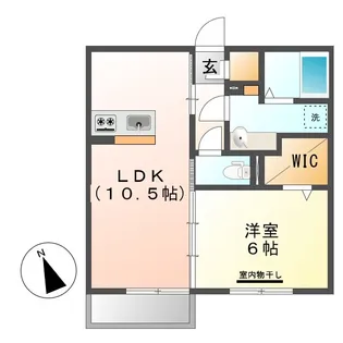 チェリーブロッサム B棟【2階】の間取り