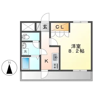ボンヌール【1階】の間取り