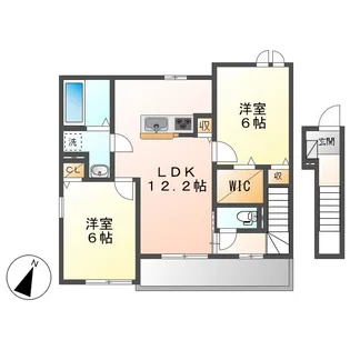 オーブ・プロムナード【2階】の間取り