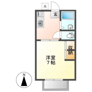 アメニティハイツA【2階】の間取り