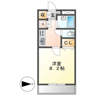 アプローズ【2階】の間取り