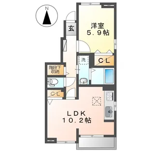 MK・ポラリスA【1階】の間取り