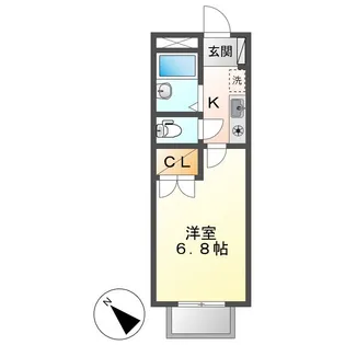 エスペランサA【2階】の間取り