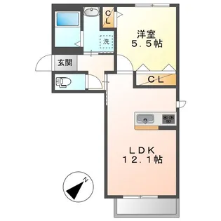 ラシアス【2階】の間取り