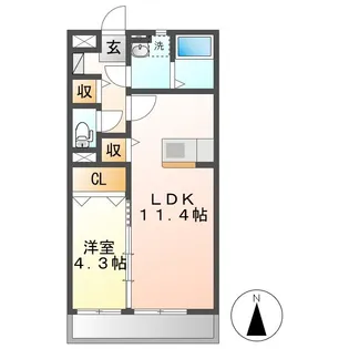 サンテメゾンⅢ【3階】の間取り