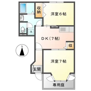 ウィスタリア【1階】の間取り