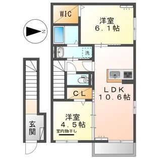 リトルバードハウス【2階】の間取り