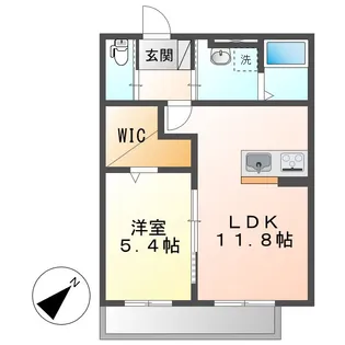ソレイユみそらⅣ【2階】の間取り