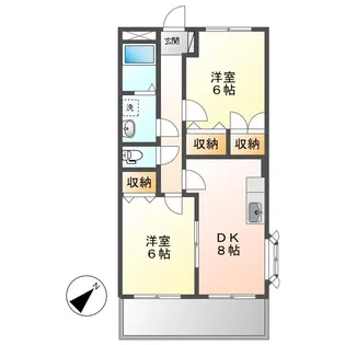 サンガーデン【2階】の間取り