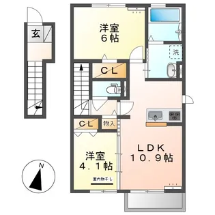 ヴェラビスタ【2階】の間取り