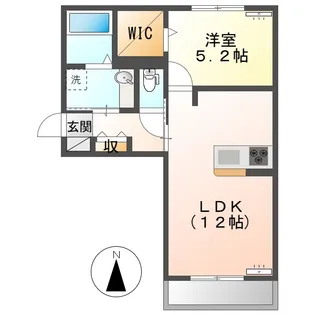 アヴァンスⅡ【1階】の間取り