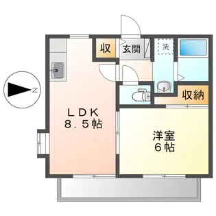 ステリーナ福島A【2階】の間取り