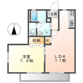 メゾン・アンジュA【2階】の間取り